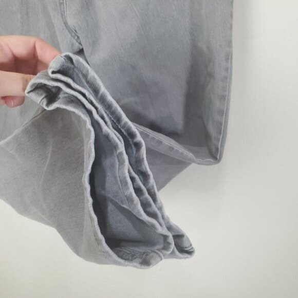 GLO GLORIA VANDERBILT Womens Jeans SZ 14S Tara Curvy Gray High Rise Straight Leg - Picture 8 of 12